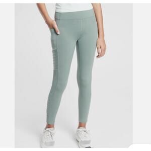 Athleta Delancey Women’s Pale green Delaney moto tight, legging, pockets, XL